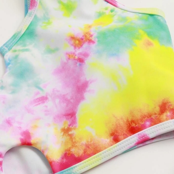 Super Cute Bright Tie Dye Swimsuit - Picture 7 of 7